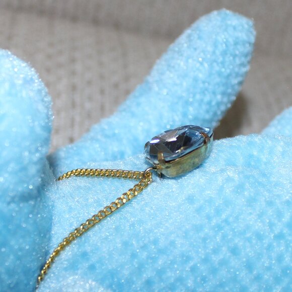 3/$55❤️1980s vintage Russ Bears Of The Month March Aquamarine Pendant Birthstone - Picture 4 of 13